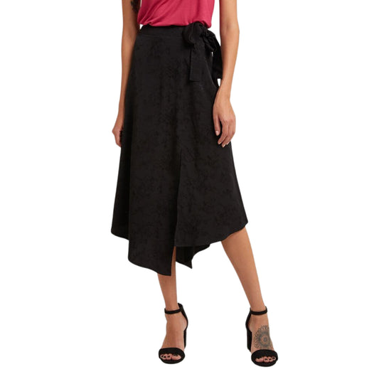 OXXO Womens Bottoms M / Black / 40 OXXO -  Slit Detailed Midi Skirt