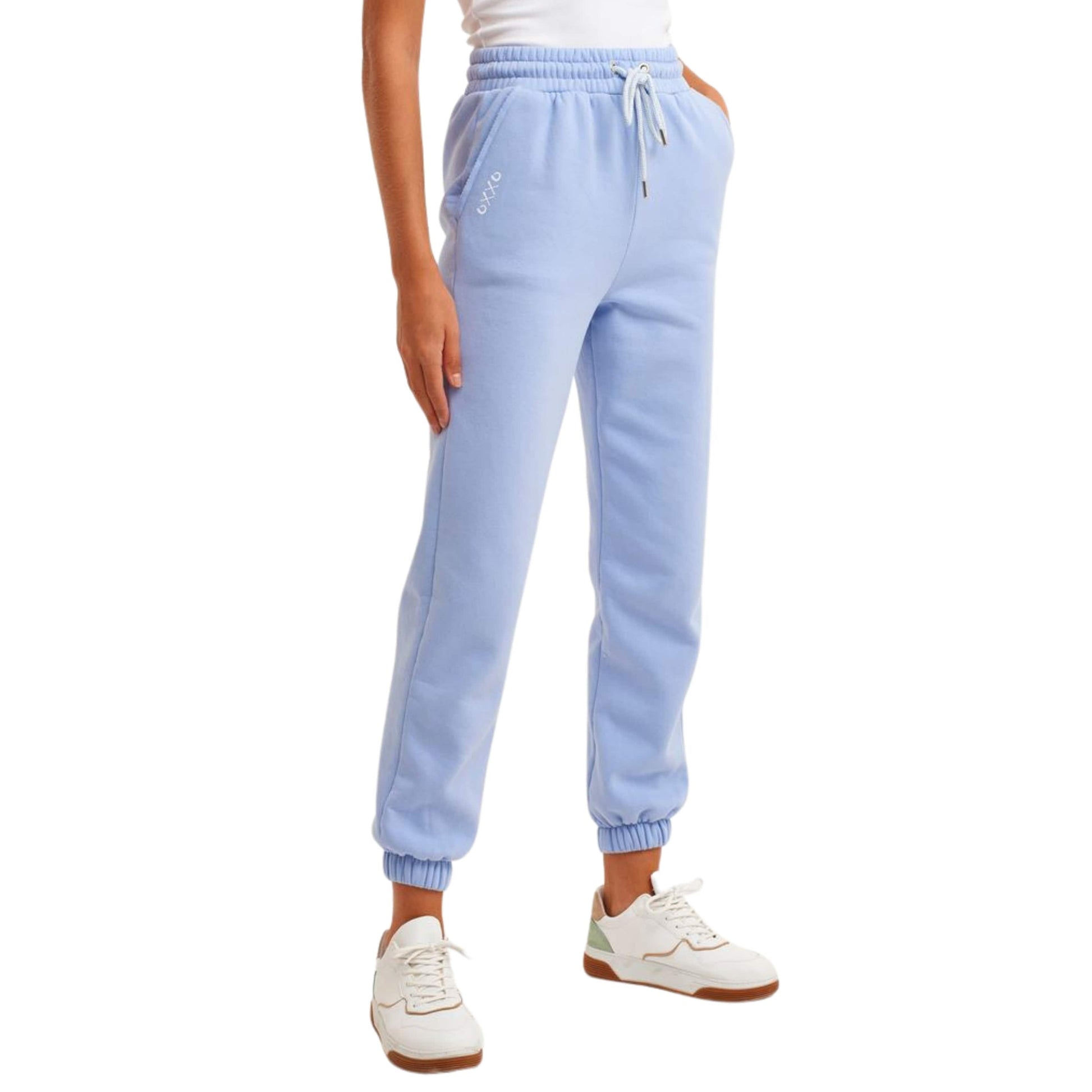 OXXO Womens Bottoms S / Blue OXXO -  Waist Detailed Sweat Jogger Pants