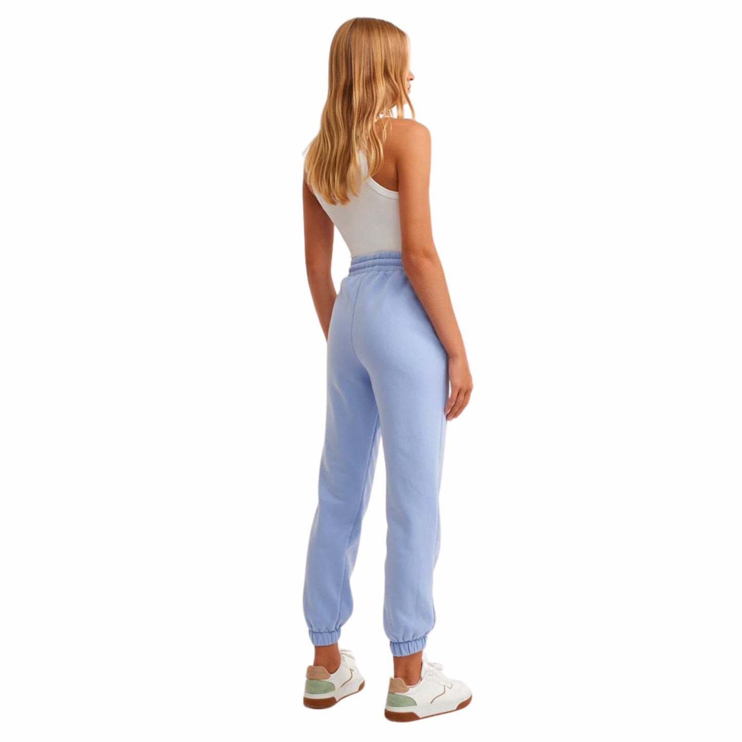 OXXO Womens Bottoms S / Blue OXXO -  Waist Detailed Sweat Jogger Pants