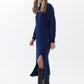 OXXO Womens Dress OXXO - Maxi Knitwear Dress with Slit Detail