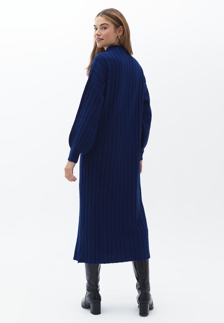 OXXO Womens Dress OXXO - Maxi Knitwear Dress with Slit Detail