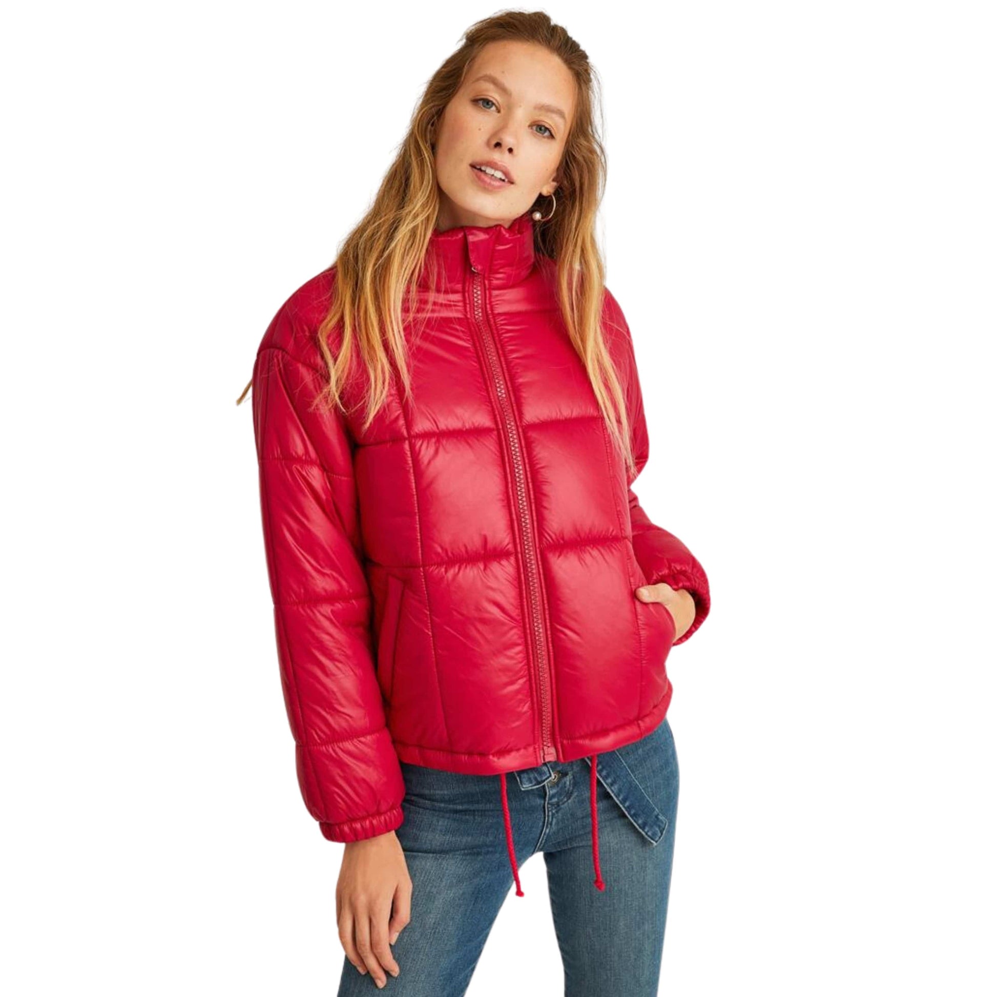 OXXO womens j M / Fuschia OXXO - Oversize Puffer Jacket