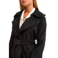 OXXO Womens Jackets OXXO - Belted Vegan Suede Trench Coat