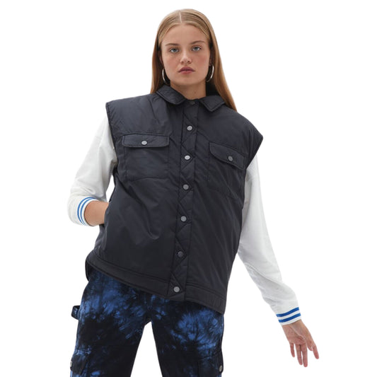 OXXO Womens Jackets M / Black OXXO - Black Waist with Pocket Detail Vest