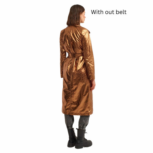 OXXO Womens Jackets S / Bronze OXXO - Casual Raincoat