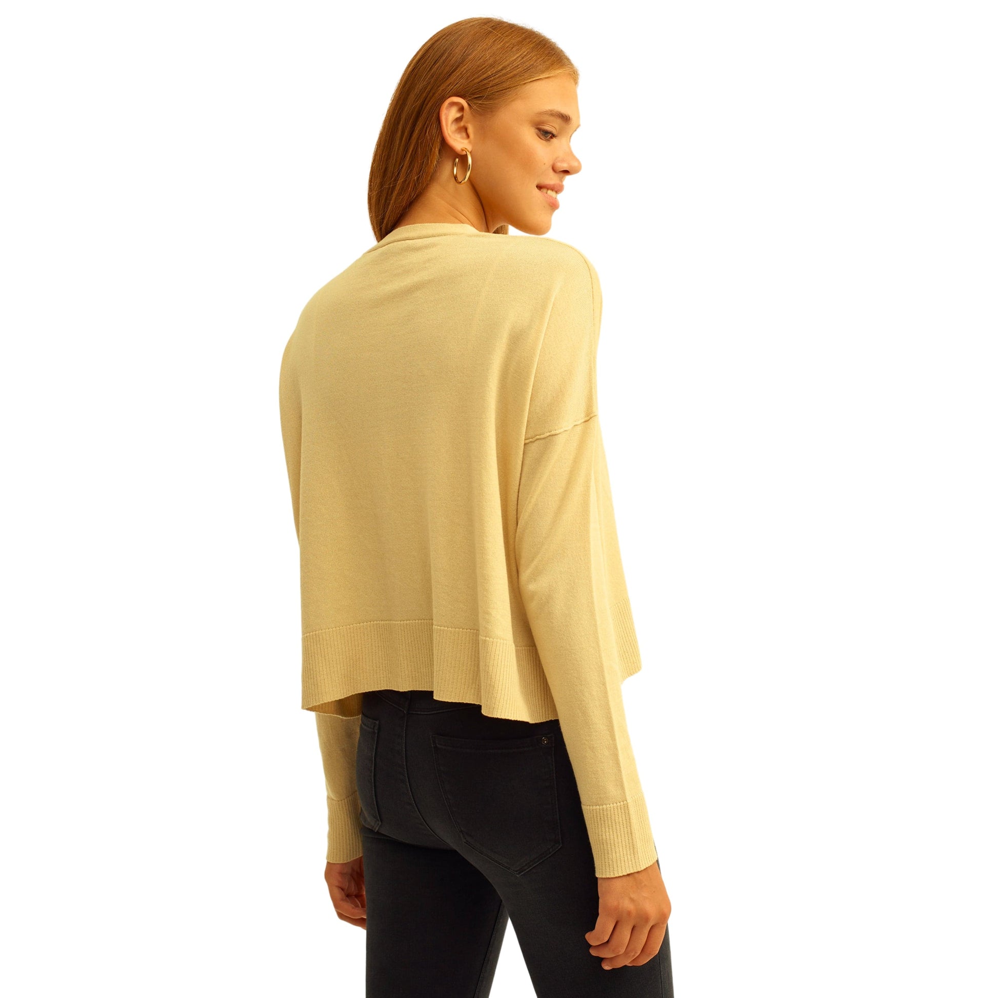 OXXO Womens Jackets One size / Beige OXXO - Crop cardigan