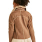 OXXO Womens Jackets L / Brown OXXO - Fur Detailed Suede Jacket