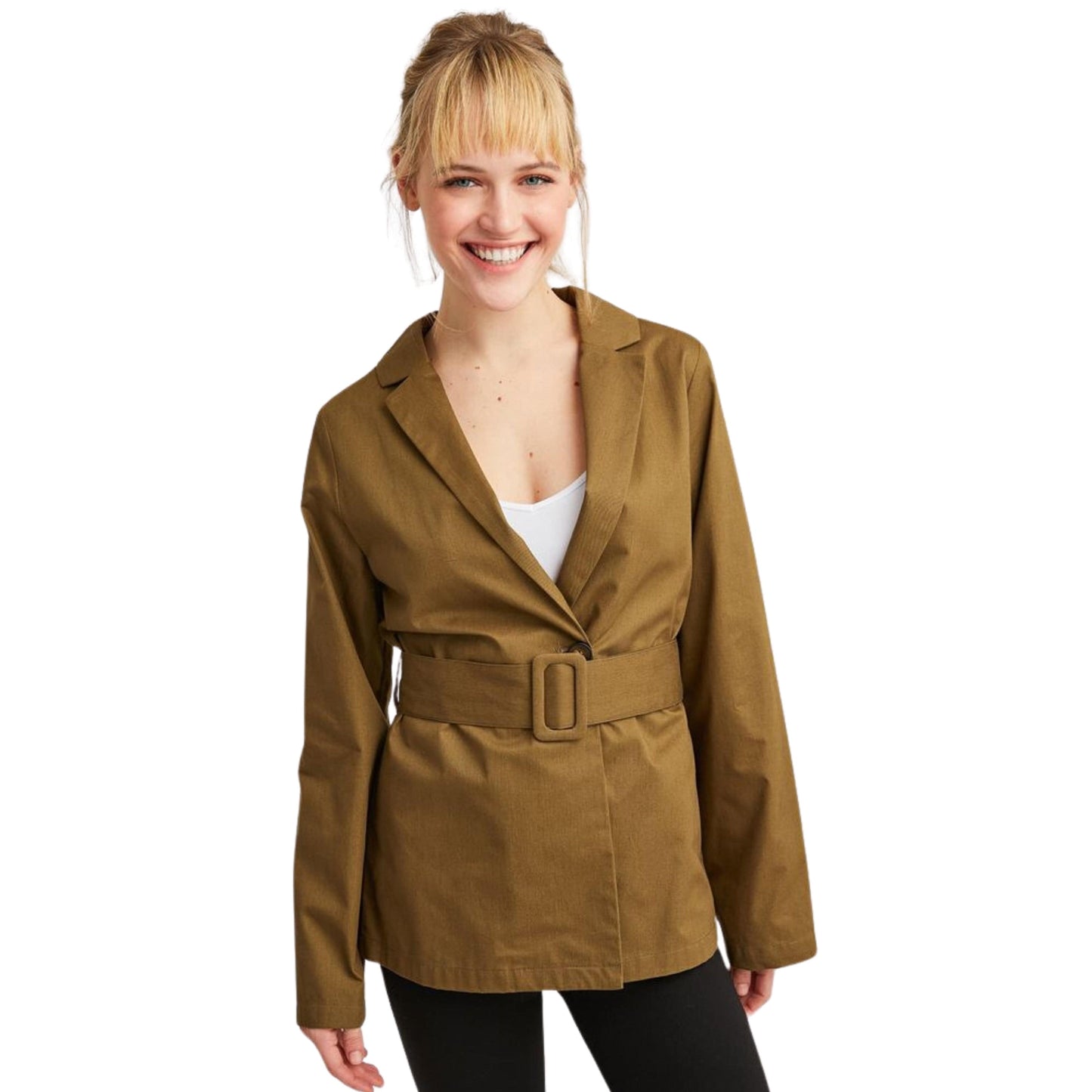 OXXO Womens Jackets M / Green OXXO - Jacket With Belt