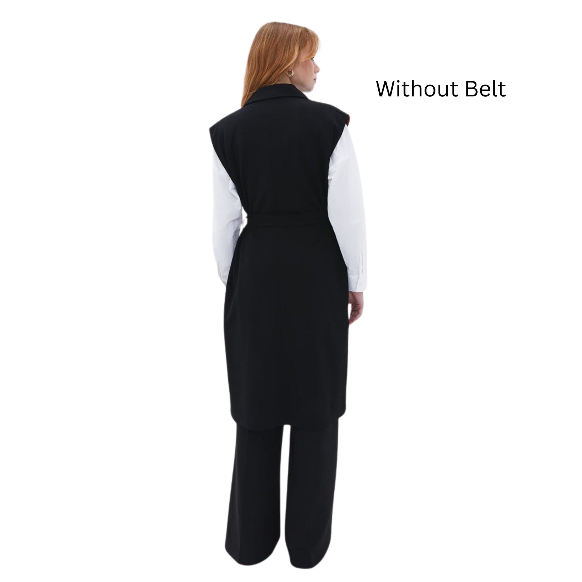 OXXO Womens Jackets M / Black OXXO - Long open front vest