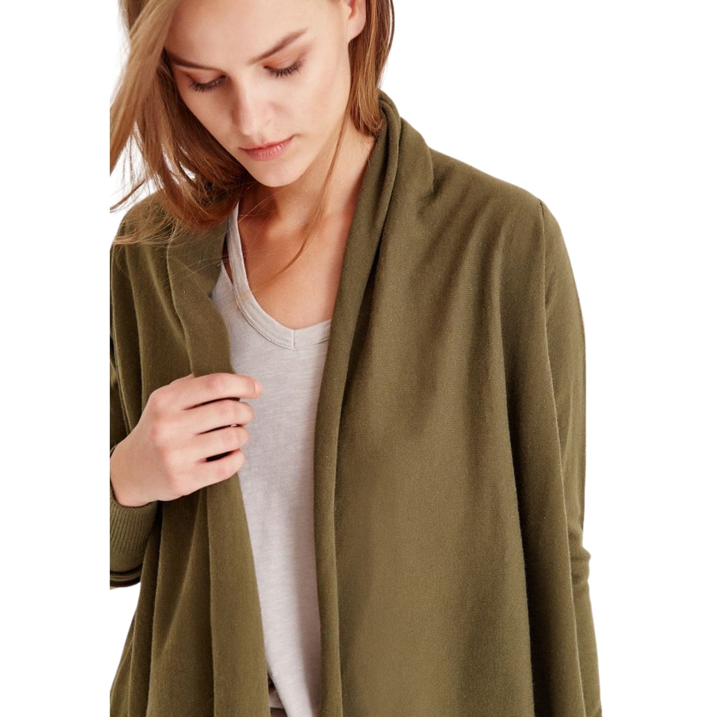 OXXO Womens Jackets OXXO - Long Sleeve Asymmetric Cardigan