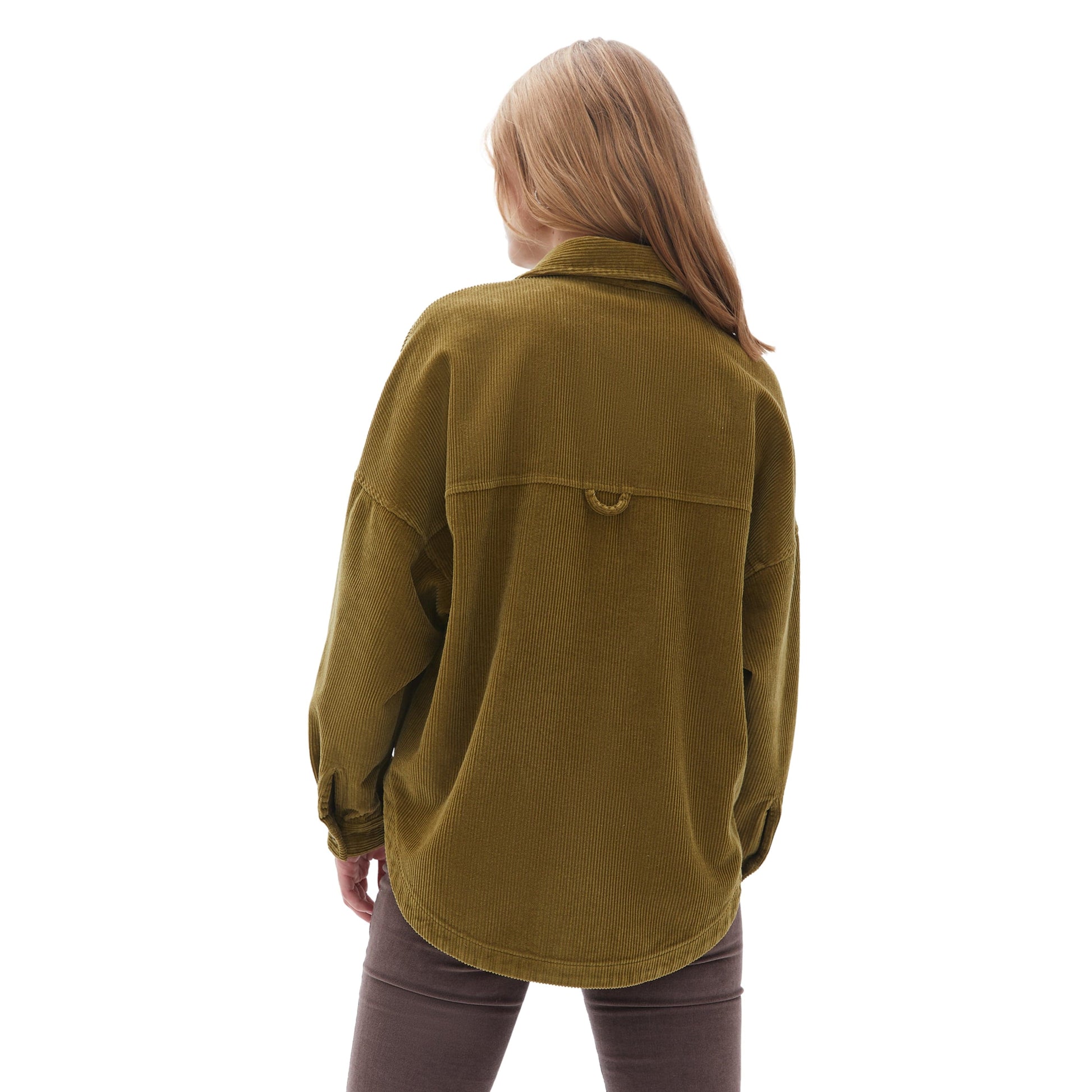 OXXO Womens Jackets L / Green OXXO - Oversize Cord Velvet jacket