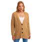 OXXO Womens Jackets One size / Beige OXXO - Oversize Knitted Cardigan