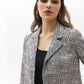 OXXO Womens Jackets OXXO - Plaid Crop Jacket