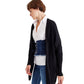 OXXO Womens Jackets OXXO - Red Slit Detailed Long Cardigan