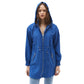 OXXO Womens Jackets M / Blue OXXO - Relaxed Fit Zip-Front Hooded Jacket