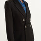 OXXO Womens Jackets XL / Black OXXO -  Special Double Buttoned Blazer Jacket