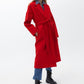 OXXO Womens Jackets OXXO - Tied Up Oversize Coat