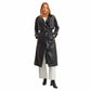 OXXO Womens Jackets L / Black OXXO - Vegan Leather Long coat