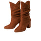 OXXO Womens Shoes OXXO - Gathered Detail Boots