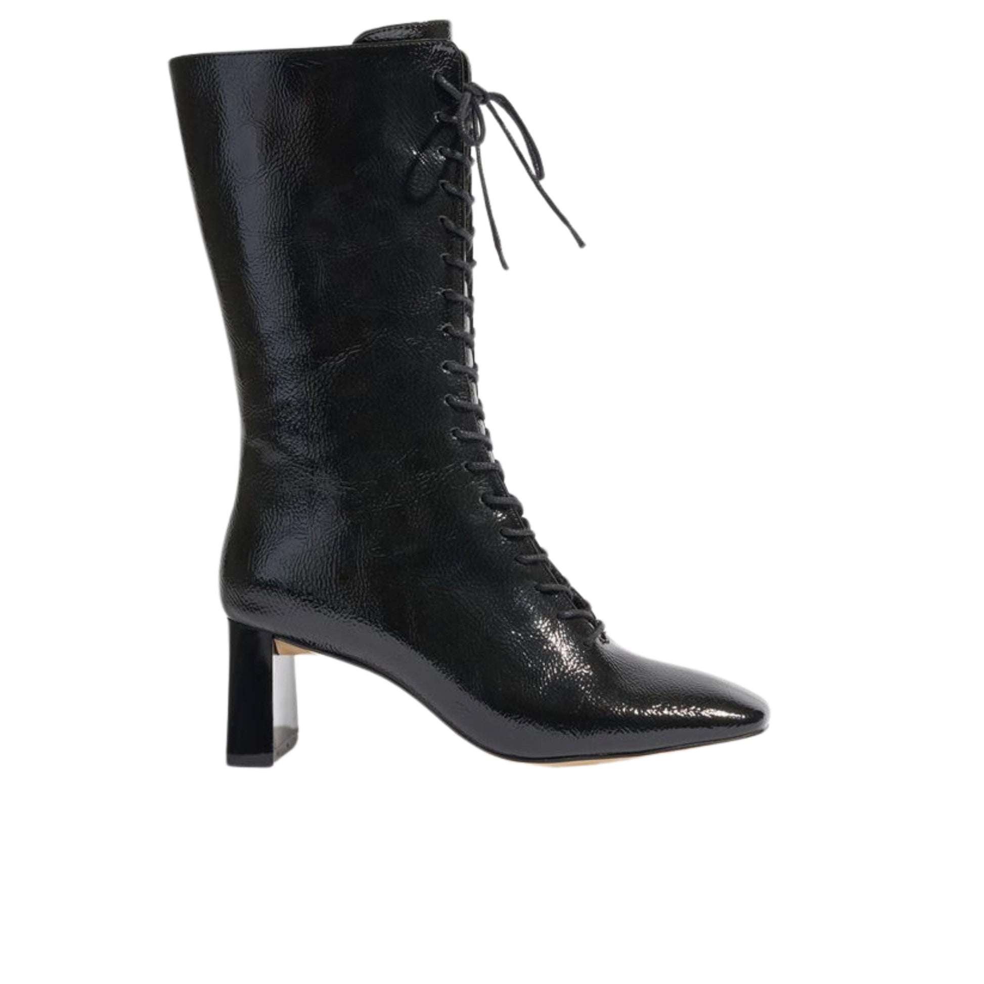 OXXO Womens Shoes 38 / Black OXXO - Vegan Leather Heeled Boots