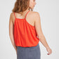 OXXO Womens Tops M / Orange OXXO - Collar Detailed Satin Blouse