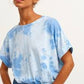 OXXO Womens Tops OXXO - Crop Tshirt with Tie-dye Pattern