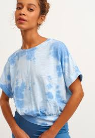 OXXO Womens Tops OXXO - Crop Tshirt with Tie-dye Pattern