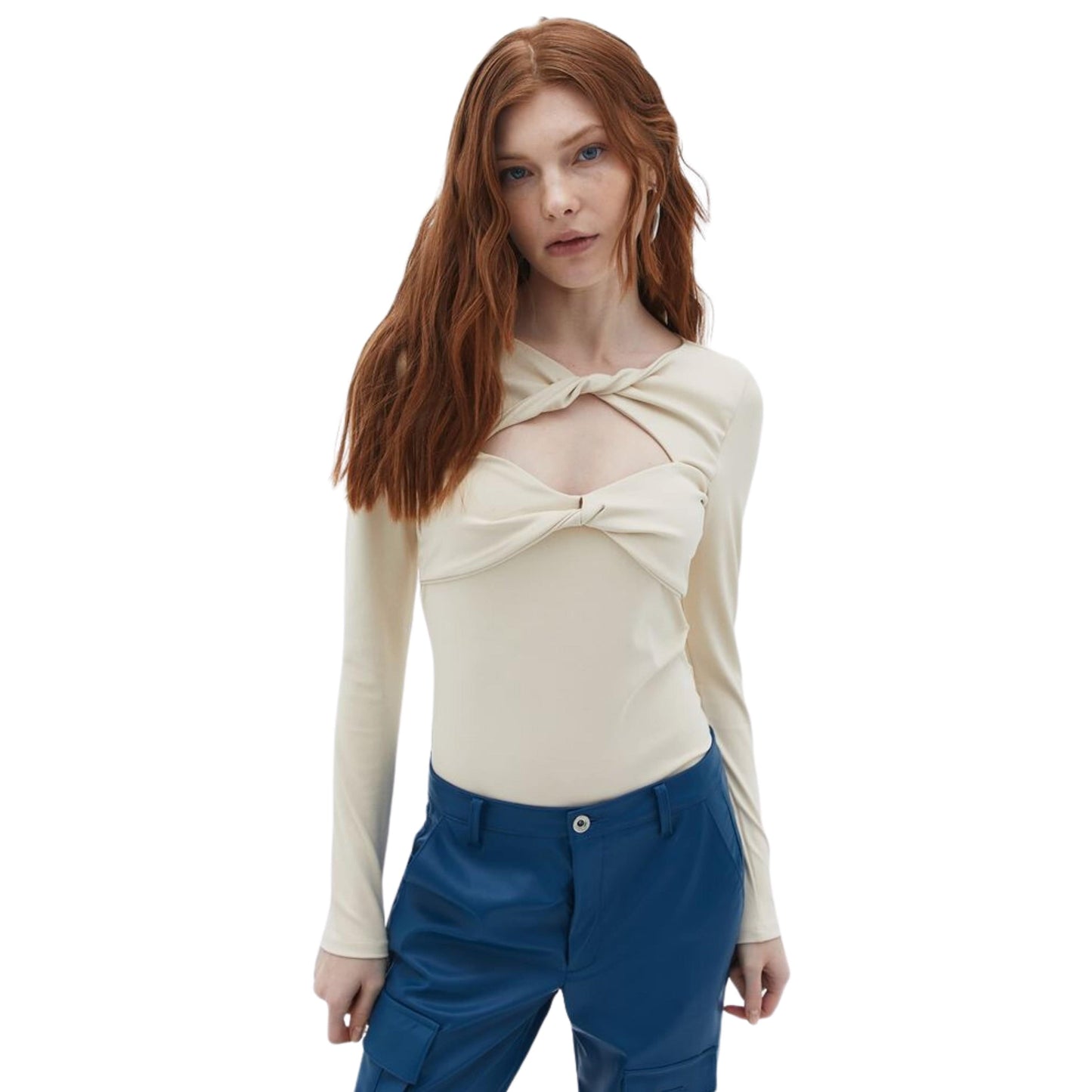 OXXO Womens Tops OXXO - Cut-Out Detailed Bodysuit