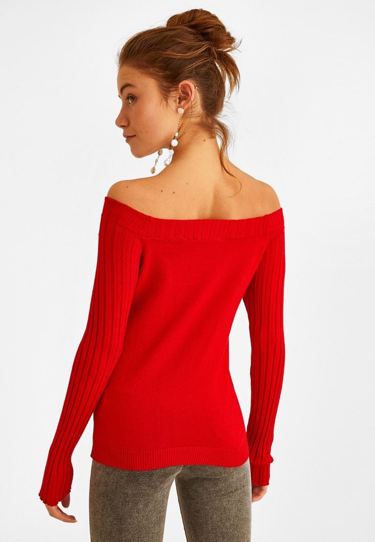 OXXO Womens Tops OXXO - Off Shoulder Sweater