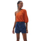 OXXO Womens Tops S / Orange OXXO - Orange One Shoulder Blouse