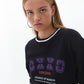 OXXO Womens Tops OXXO -  Oversize Printed Sweatshirt