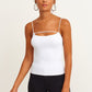 OXXO Womens Tops M / White OXXO -  Piping Detailed tank Top