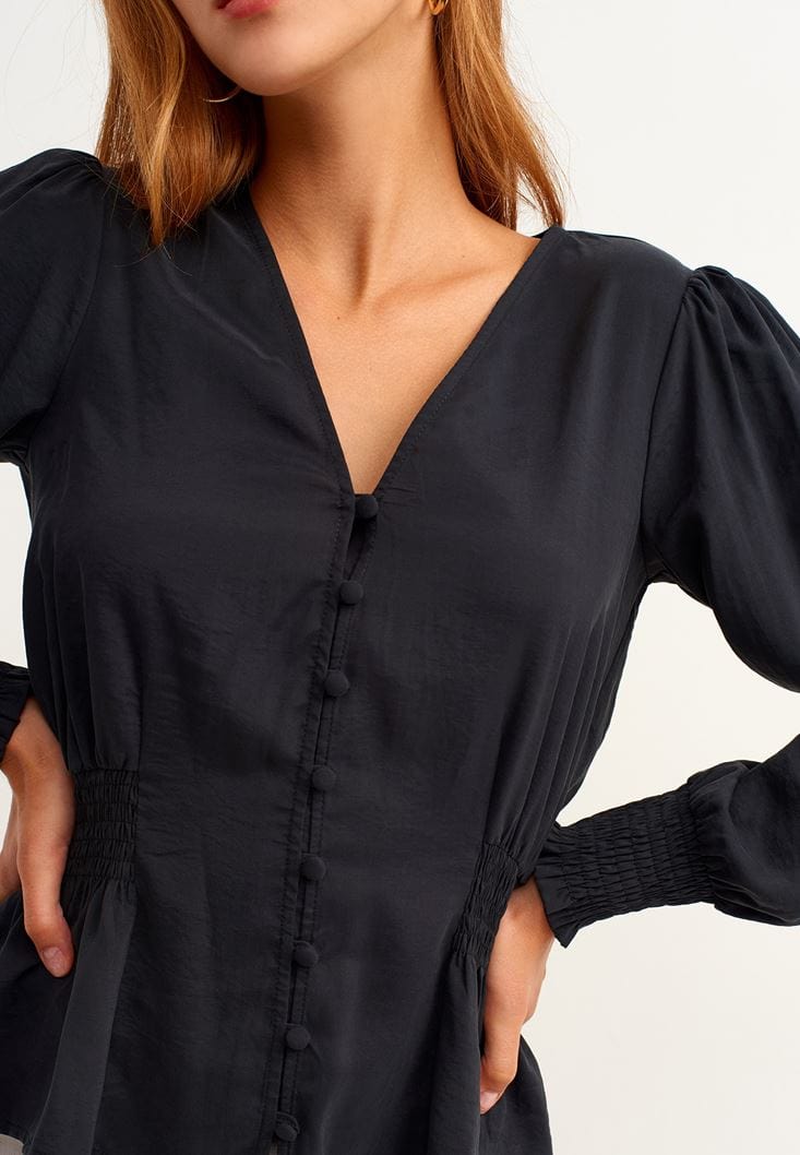 OXXO Womens Tops M / Black OXXO - Romantic Gipel Blouse