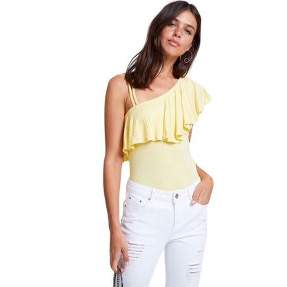 OXXO Womens Tops M / Yellow OXXO - Ruffled Blouse