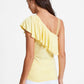 OXXO Womens Tops M / Yellow OXXO - Ruffled Blouse