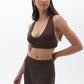 OXXO Womens Tops S / Brown OXXO - Soft Touch Crop Singlet