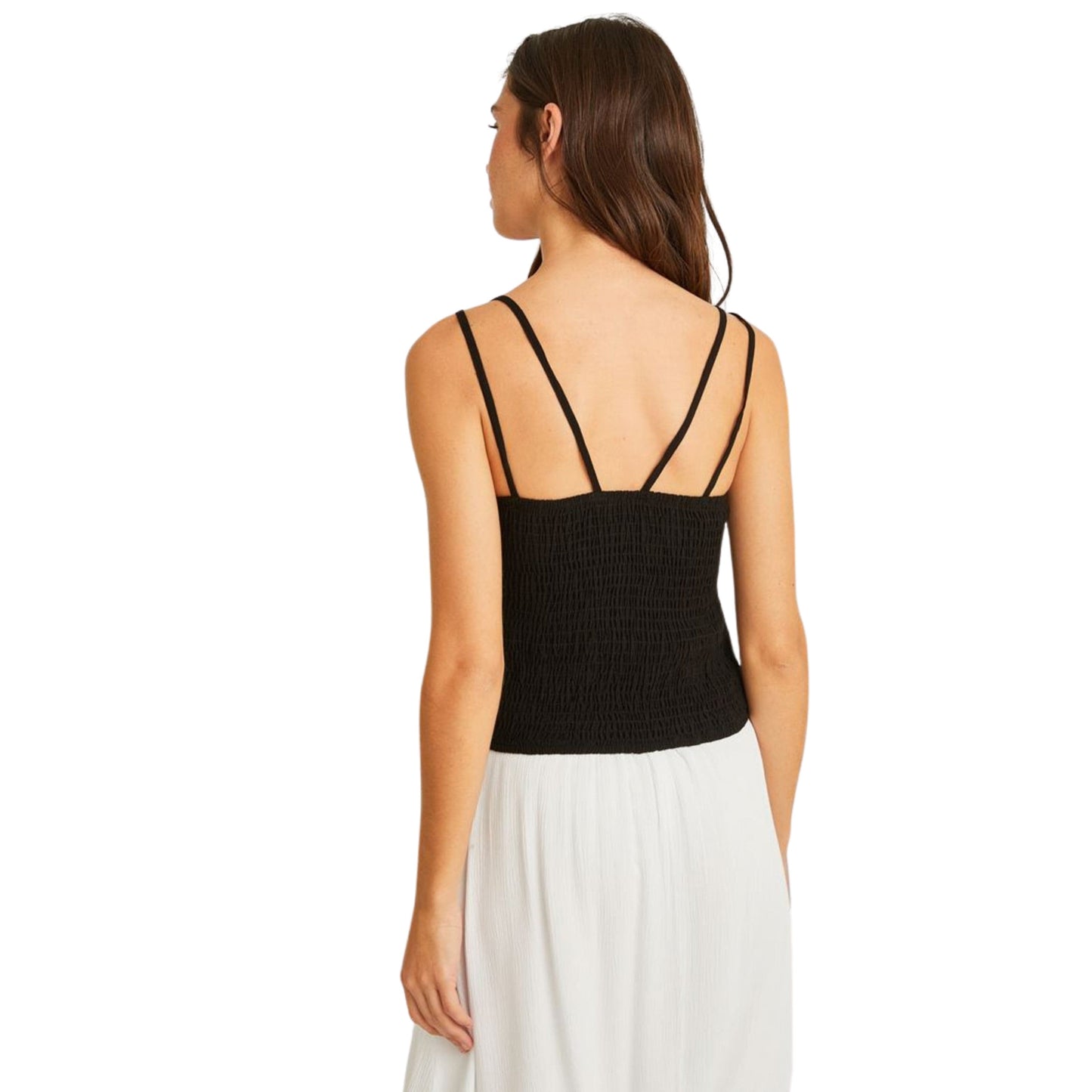 OXXO Womens Tops L / Black OXXO - Stretch double strap tank top