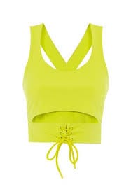 OXXO Womens Tops XS / Green OXXO - Tank Top with Lace-up