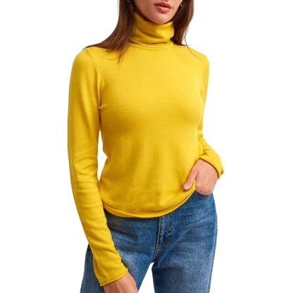 OXXO Womens Tops S / Yellow OXXO -  Turtleneck Sweater