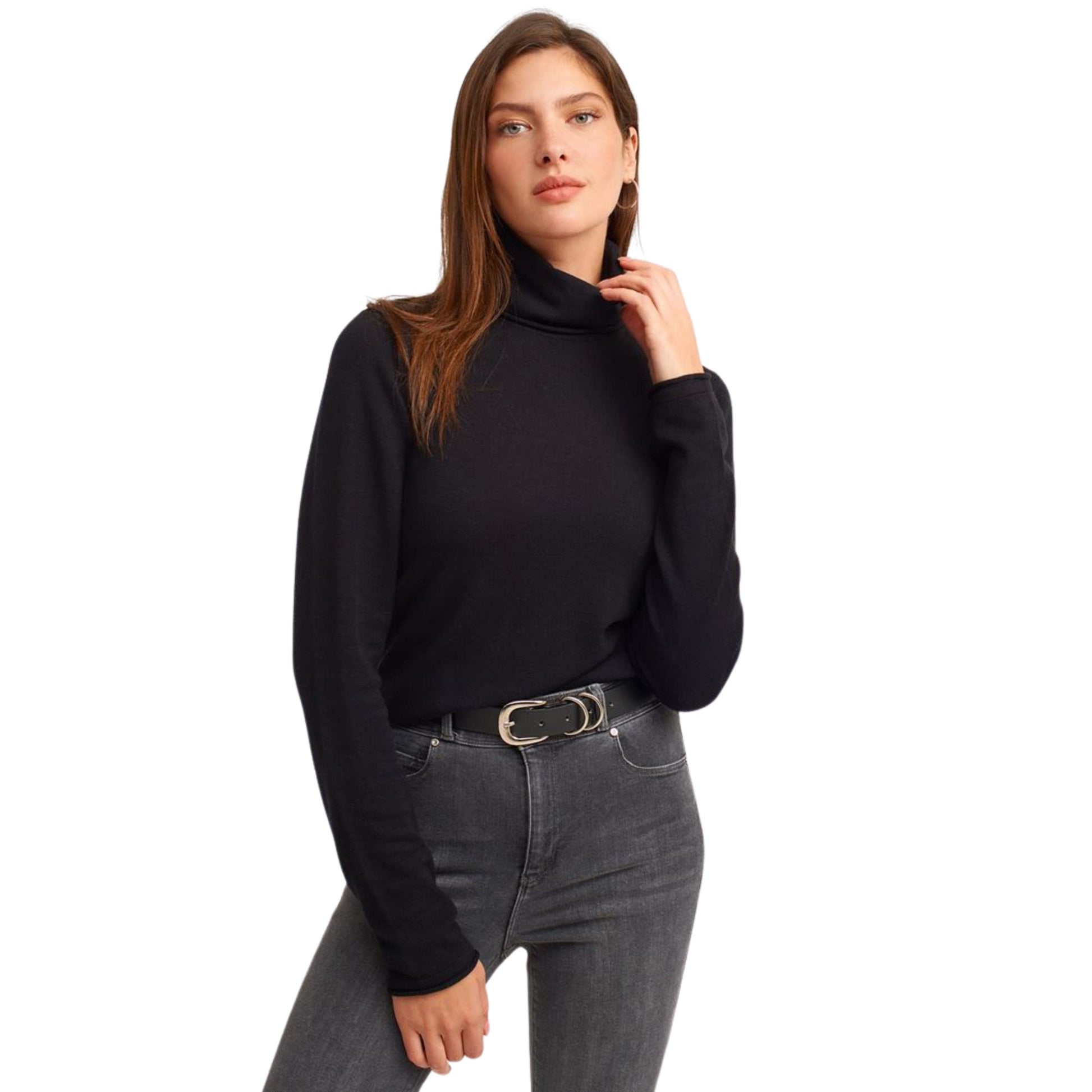 OXXO Womens Tops M / Black OXXO -  Turtleneck Sweater