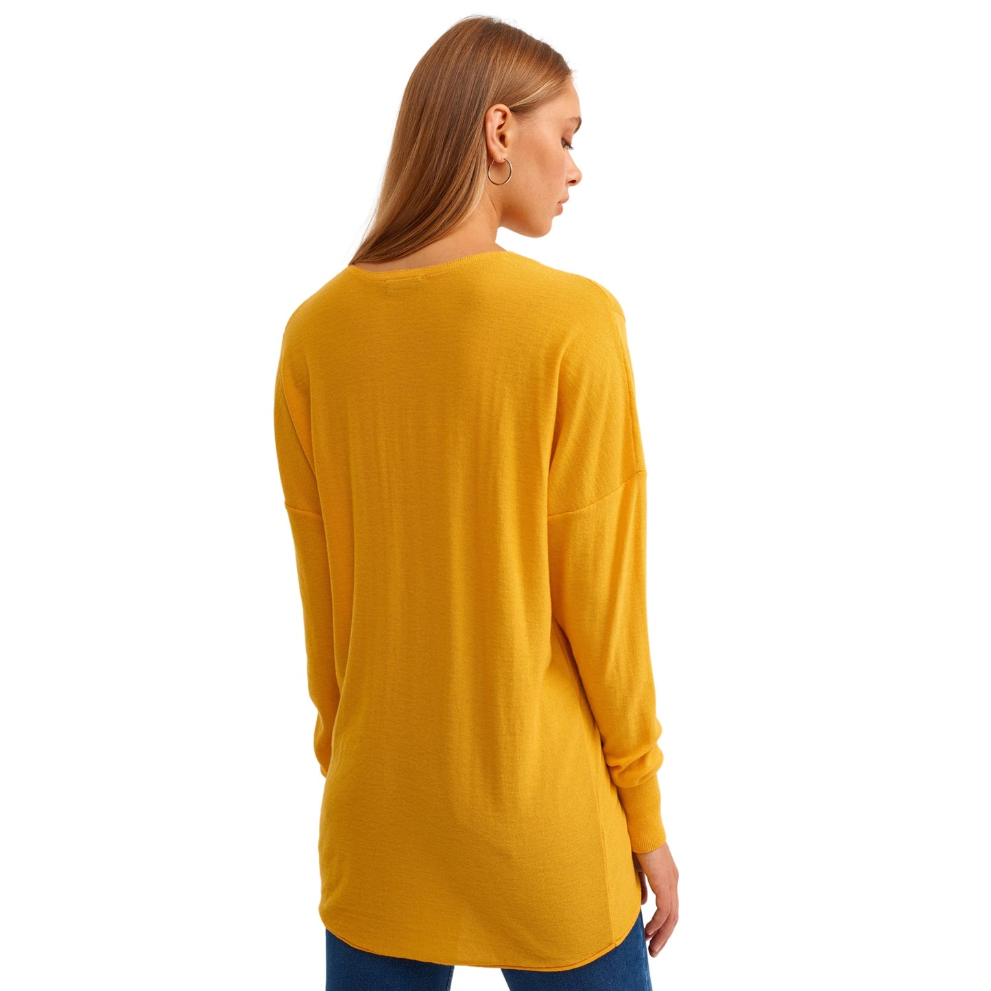 OXXO Womens Tops M / Yellow OXXO - V-Neck Knitwear sweater