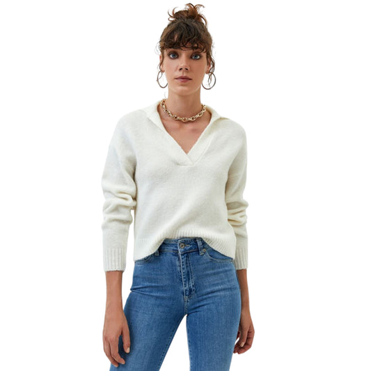 OXXO - Soft Touch Polo Neck Sweater