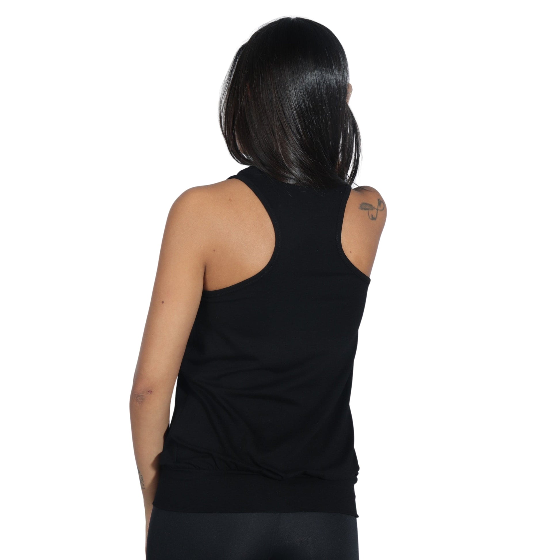 PARTY SHOW Womens Tops S / Black PARTY SHOW - Tie At Chest Tank Top