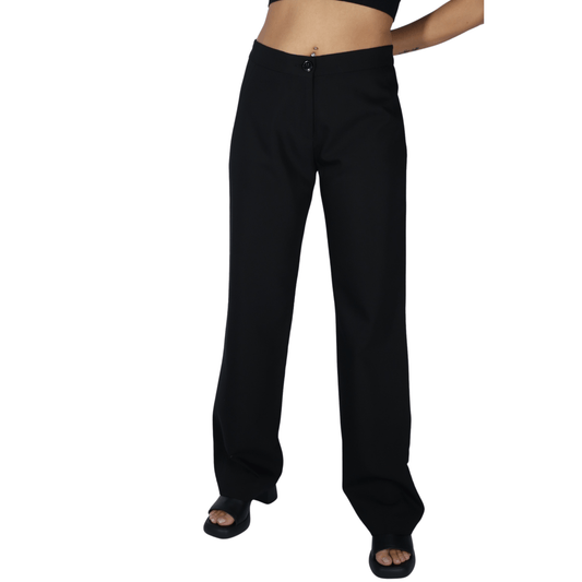 PAUL BRIAL Womens Bottoms S / Black / 27 PAUL BRIAL - Straight leg pants