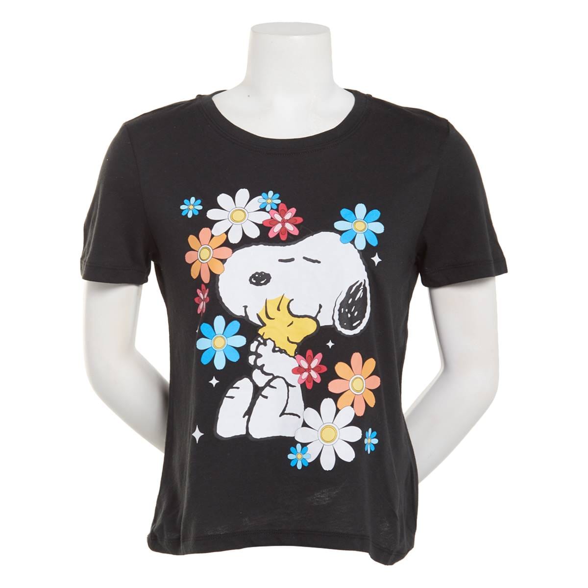 PEANUTS Womens Tops XL / Black PEANUTS -  Snoopy & Woodstock Friends T-Shirt