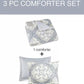 PEM AMERICA Comforter/Quilt/Duvet King / Multi-Color PEM AMERICA -Trinity 3-Pc. Reversible Medallion King Comforter Set