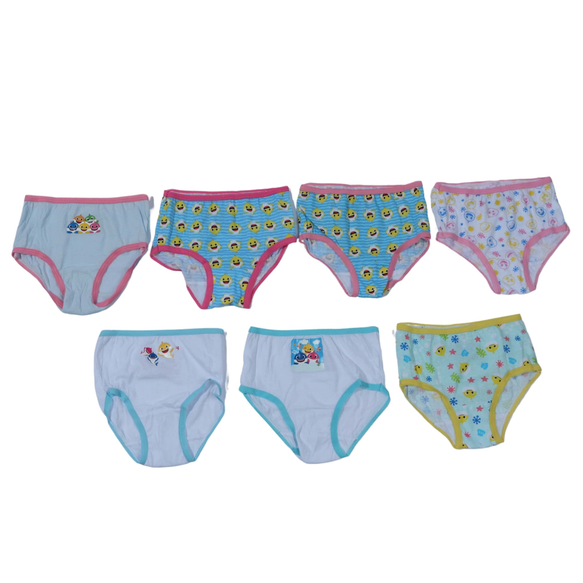 PINKFONG Girls Underwear PINKFONG - Baby shark briefs pack 7