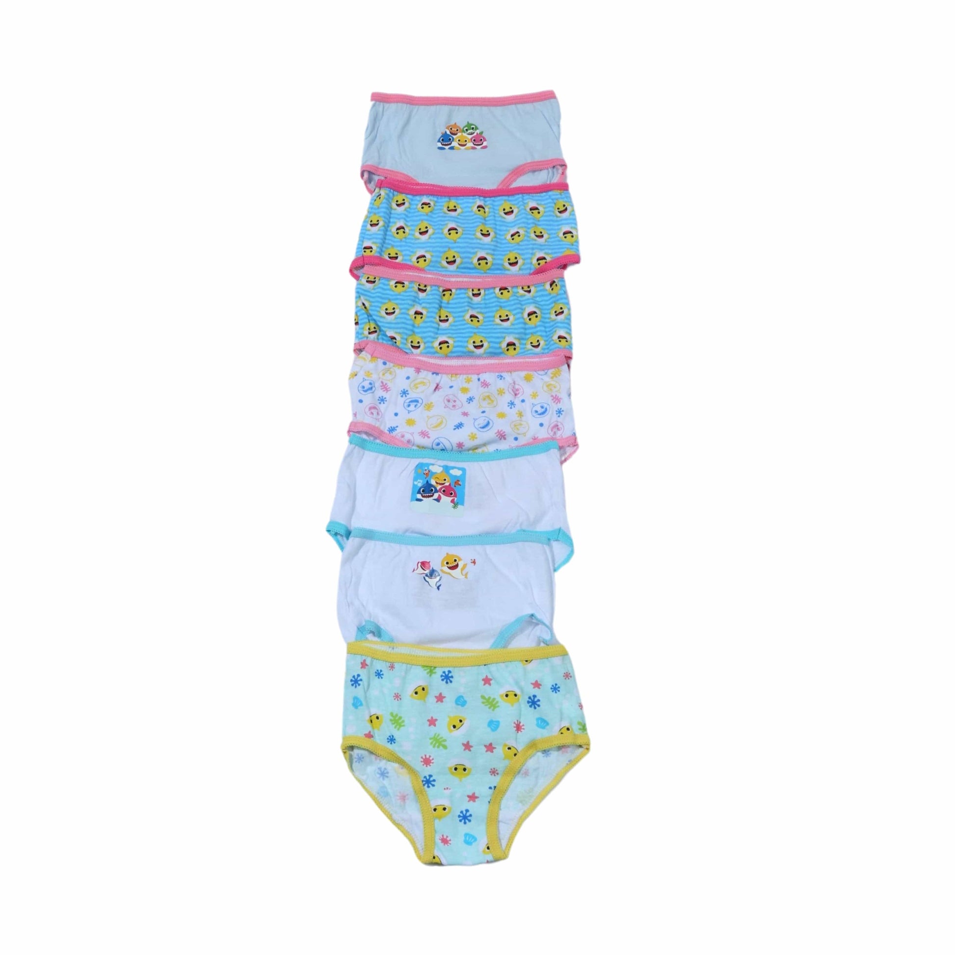 PINKFONG Girls Underwear PINKFONG - Baby shark briefs pack 7