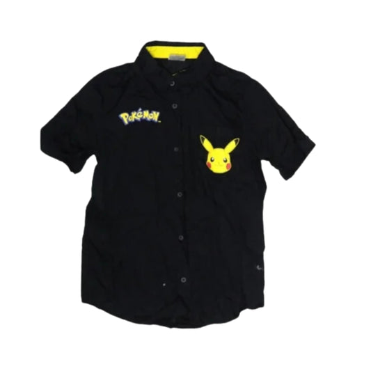 POKEMON Boys Tops XL / Black POKEMON -  KIDS - Button Down Shirt