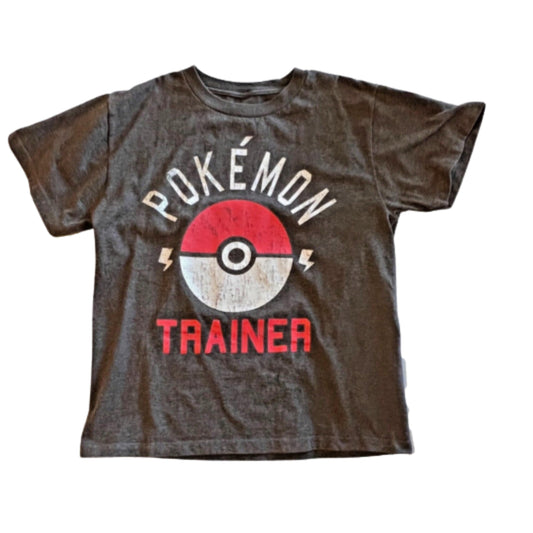 POKEMON Boys Tops XS / Grey POKEMON -  T-Shirt Pokemon Trainer Graphic